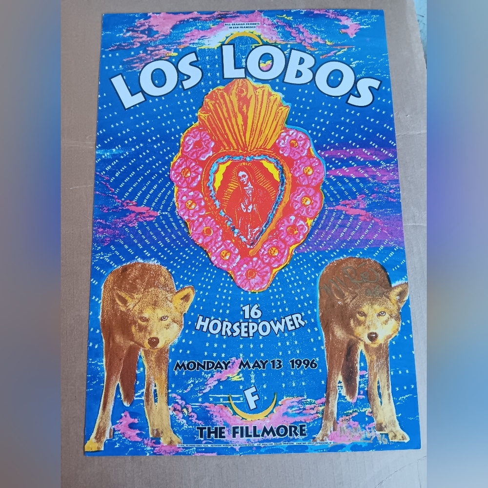 Los Lobos 16 Horsepower SIGNED Poster